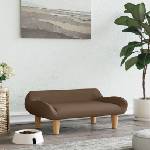 vidaXL Кучешко легло кафяво 70x40x24 см текстил (171948)