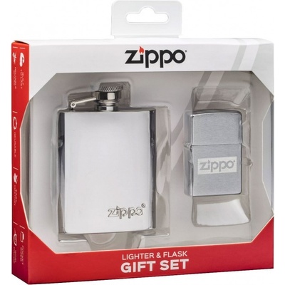 Zippo Sada Chrome + ploskačka 30062