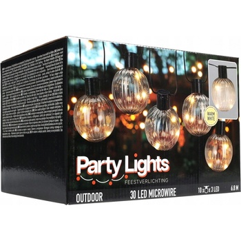 PROGARDEN Svetelná reťaz LED PARTY 10 žiaroviek 6,8m KO-AF5300250