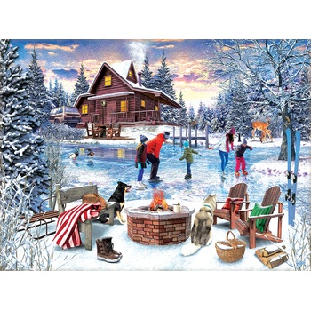 SunsOut - Puzzle Fireside Skaters - 1 000 piese