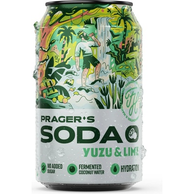 Prager's Soda Yuzu & Lime 12 x 330 ml
