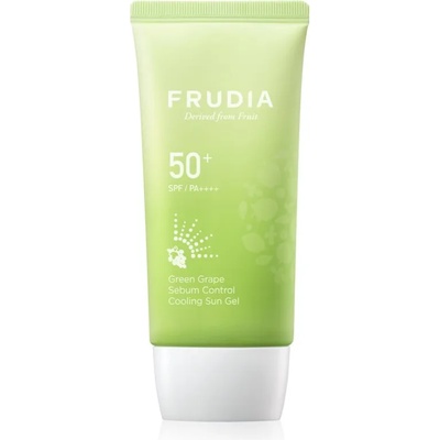 Frudia Sun Green Grape Sebum Control слънцезащитен хидратиращ гел за смесена и мазна кожа SPF 50+ 50 гр