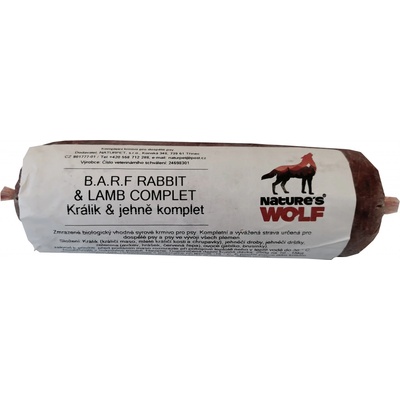 Natures Wolf B.A.R.F. Rabbit & lamb complet 250 g