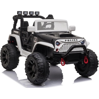 Ramiz elektrické autíčko Jeep JC666 nelakované motor 2x200W batéria 2x12V7Ah biela čierna