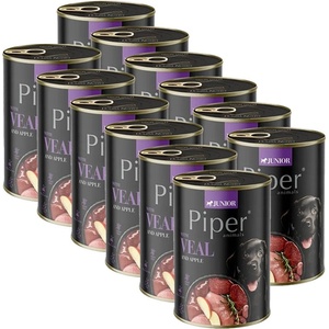 Dolina Noteci Консерва Piper Junior телешко месо и ябълка 12 x 400 г
