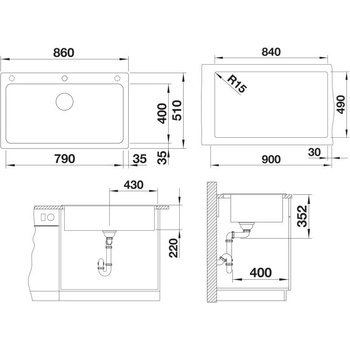 Image 1 of BLANCO NAYA XL 9 (521813)