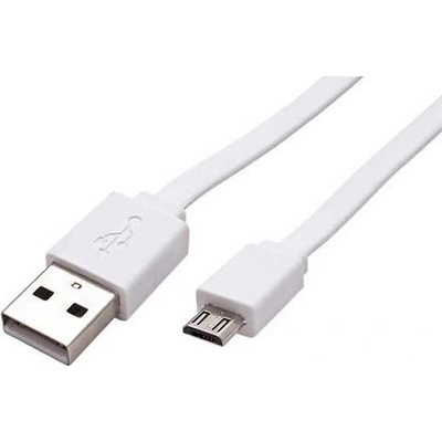 Roline 11028761 USB 2.0 - USB A(M) -> micro USB B(M), 1m, bílý