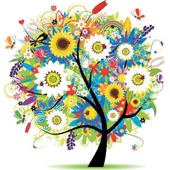 Norimpex - Puzzle Diamant painting: Tree in Blossom 30x30cm 7D - 1 - 39 piese