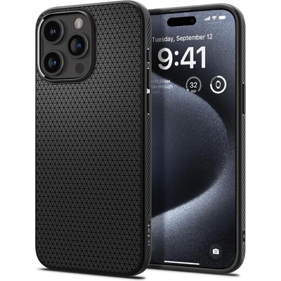 Spigen Apple iPhone 15 Pro Liquid Air silicone case black (ACS06704)
