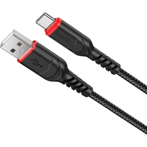 hoco. Плетен кабел Hoco X59 Victory USB-A to USB-C Cable, 18W, 2A, 1 метър, Черен (X59 Victory A-C)