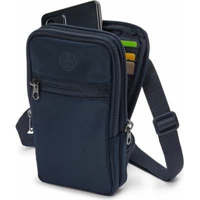 Tchibo Crossbody taška s 2 popruhmi na nosenie modrá