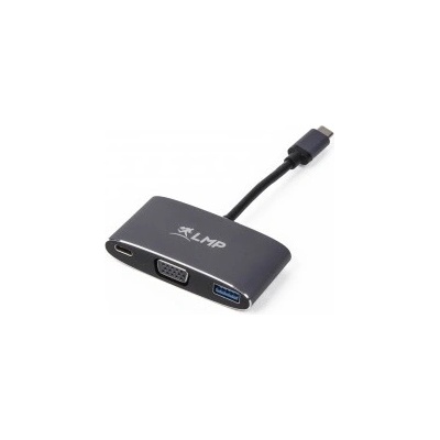 LMP Адаптер за свързване от USB-C към VGA, USB-C, USB-A - LMP USB-C Multiport Adapter VGA & USB 3.0 (тъмносив) (15951)