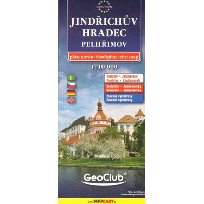 Plán města Jindřichův Hradec Pelhřimov :