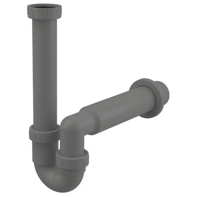 Alcadrain Drezový sifón s maticou 6/4", čierny A80-DN50-ECO