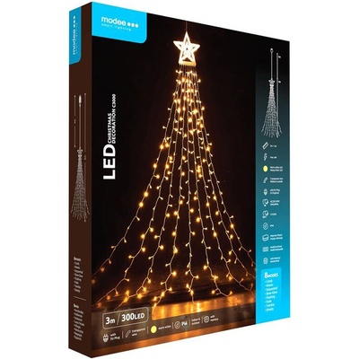 Modee Lighting LED dekorácia 300 LED 3m teplá biela