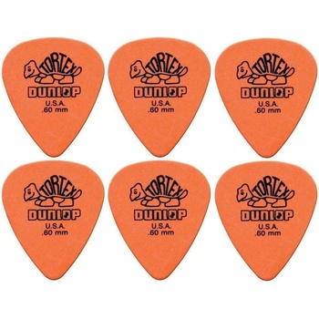 Dunlop 418R 0.60 Tortex Standard 6 Перце за китара (418R60-6PACK-SET)