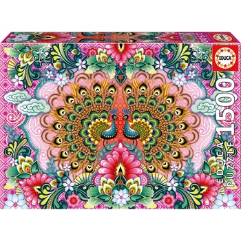 Educa Пъзел Educa - Бенгалски пауни, 1500 части (EDU19942)