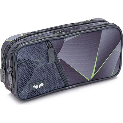 YOLO Ученически несесер YOLO Geometric - 2 ципа (121274-170-88)