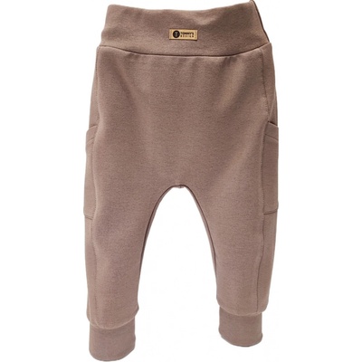 Tommy's design dětské tepláky čokoládová hnědá