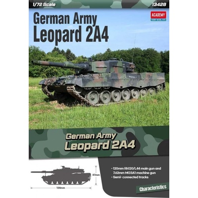 ACADEMY Model Kit tank 13428 German Army Leopard 2A4 1:72