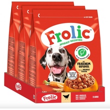 Frolic Drůbeží zelenina a rýže 3 x 2,6 kg