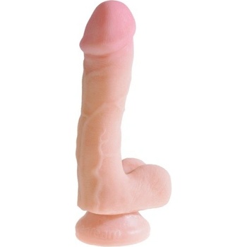 Pipedream King Cock Plus 7,5" Dual Density Cock with Balls flesh