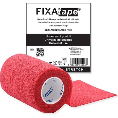 FIXATAPE Stretch samofixačné ovínadlo 7,5 cm x 450 cm červené 1 kus