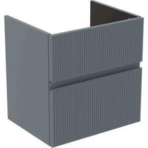 Ideal Standard Finesse - Шкафче за умивалник, 53x41x54 см, 2 чекмеджета, Ribbed Matt ashblue E3409UQ (E3409UQ)