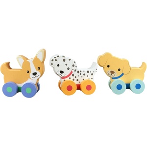 Orange Tree Toys Комплект дървени играчки за бутане Orange Tree Toys - Кученца (OTT07461)