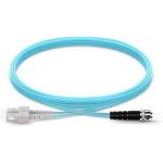 Conneu SC-ST дуплексна пач корда, мултимод OM3, 3 мм. , аква, 2 метра (CNFJ-SCSTOM3DAQ3mm-2)