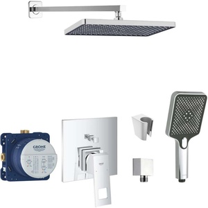 SANITINO - Душ комплект Grohe със смесител и скрито тяло, аксесоари kielle, хром SANI21GKK018 (SANI21GKK018)
