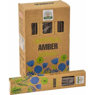 Namaste India Botanics Vonné tyčinky Amber Masala natural 9-11 ks