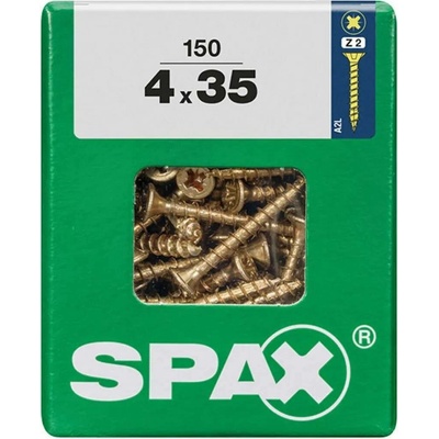Spax Uni vrut zápust.hlava PZ/Z2 4CUT a plným závitem Yellox 4 x 35 mm 150 ks