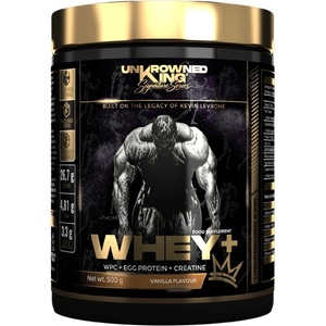 UnKrowned King Whey+ Protein | with Whey Concentrate, Egg Protein & Creatine [500 грама] Ванилия