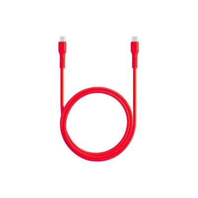 Data кабел ttec USB-C to USB-C 60W PD 120cm, Neon червен