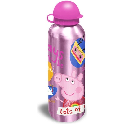 Kids Euroswan Hliníková fľaša Prasiatko Peppa 500 ml
