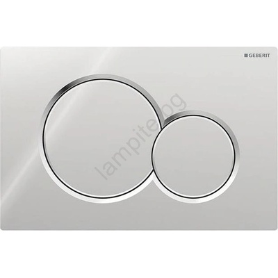 Geberit 115.770. 21.5 - Бутон за промиване Sigma01 Round 24, 6x16, 4 см гланцов хром (GB0015)