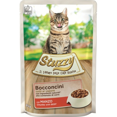 Stuzzy Cat Adult kousky hovězího 85 g