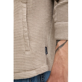 Barbour Памучна риза Barbour SANDWOOD в бежово със свободна кройка с класическа яка MOS0416 (MOS0416)