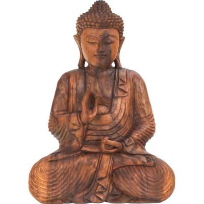 Sanu Babu Buddha ze dřeva stromu Suar, 60cm