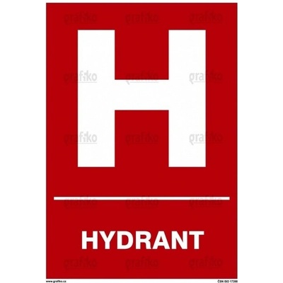 Grafiko | Hydrant - Text obrázku Hydrant, Materiál Samolepící PVC folie, Rozměr 297x210mm