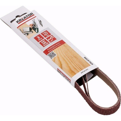 Brusný pás 13 x 457mm G40-80-120 3ks KREATOR KRT261001
