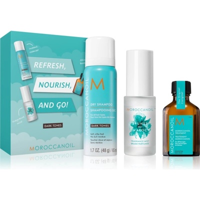 Moroccanoil Refresh, Nourish, and Go! (Dark Tones) комплект за тъмна коса за жени