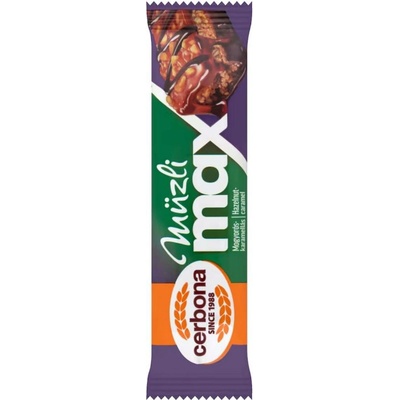 Cerbona Müzli Max Müsli tyčinka s oříškovo-karamelovou příchutí (30g)