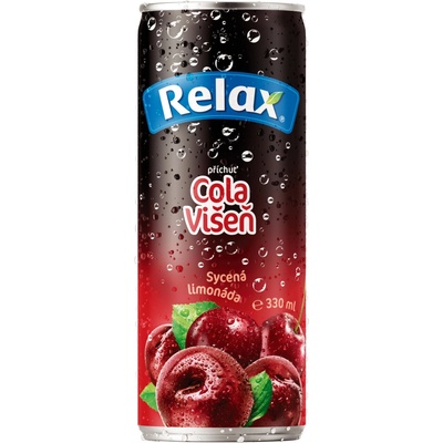 Relax Cola višeň plech 12 x 330 ml