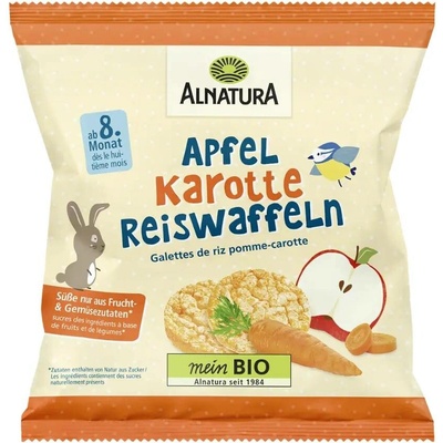 Alnatura BIO rýžové plátky Mrkev a jablko 35 g