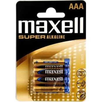 Image 1 of Maxell Батерии алкални Maxell Super ААА, 1.5V, 4 бр (MLBALR03XL)