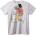 NOONEBRAND Тениска Цветя Абстракция - 2XL, White