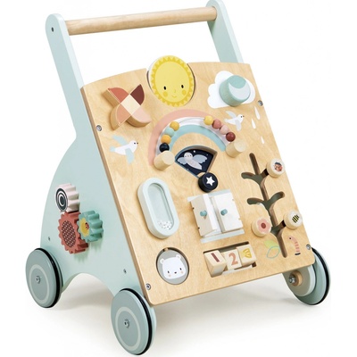 Tender dřevěné 4 roční období Sunshine Baby Activity Walker Leaf Toys s předpovědí počasí