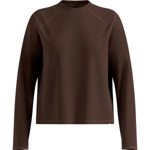 Odlo Дамска тениска Odlo Women's Mid Layer Cubic Running shirt - Brown Granite (916-4853-0413)